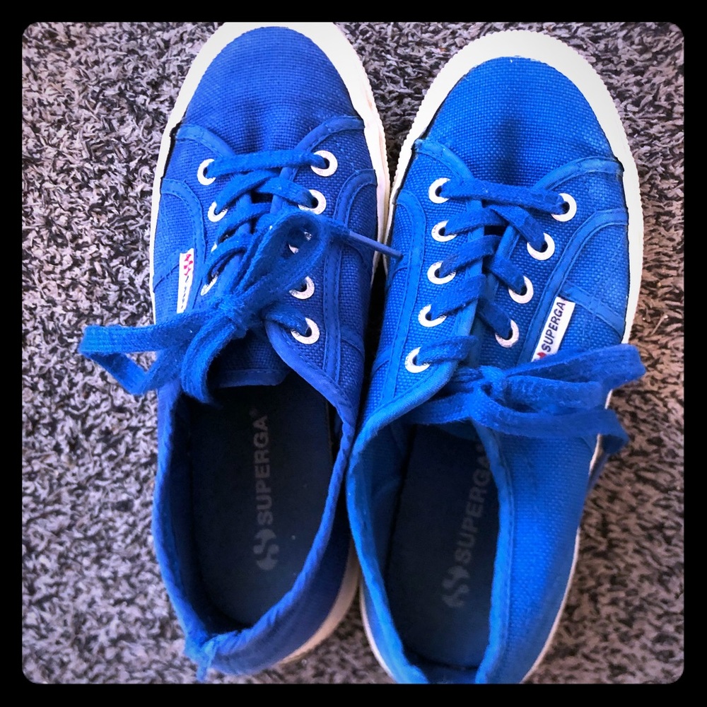 Blue Superga sneakers SIZE 6.5